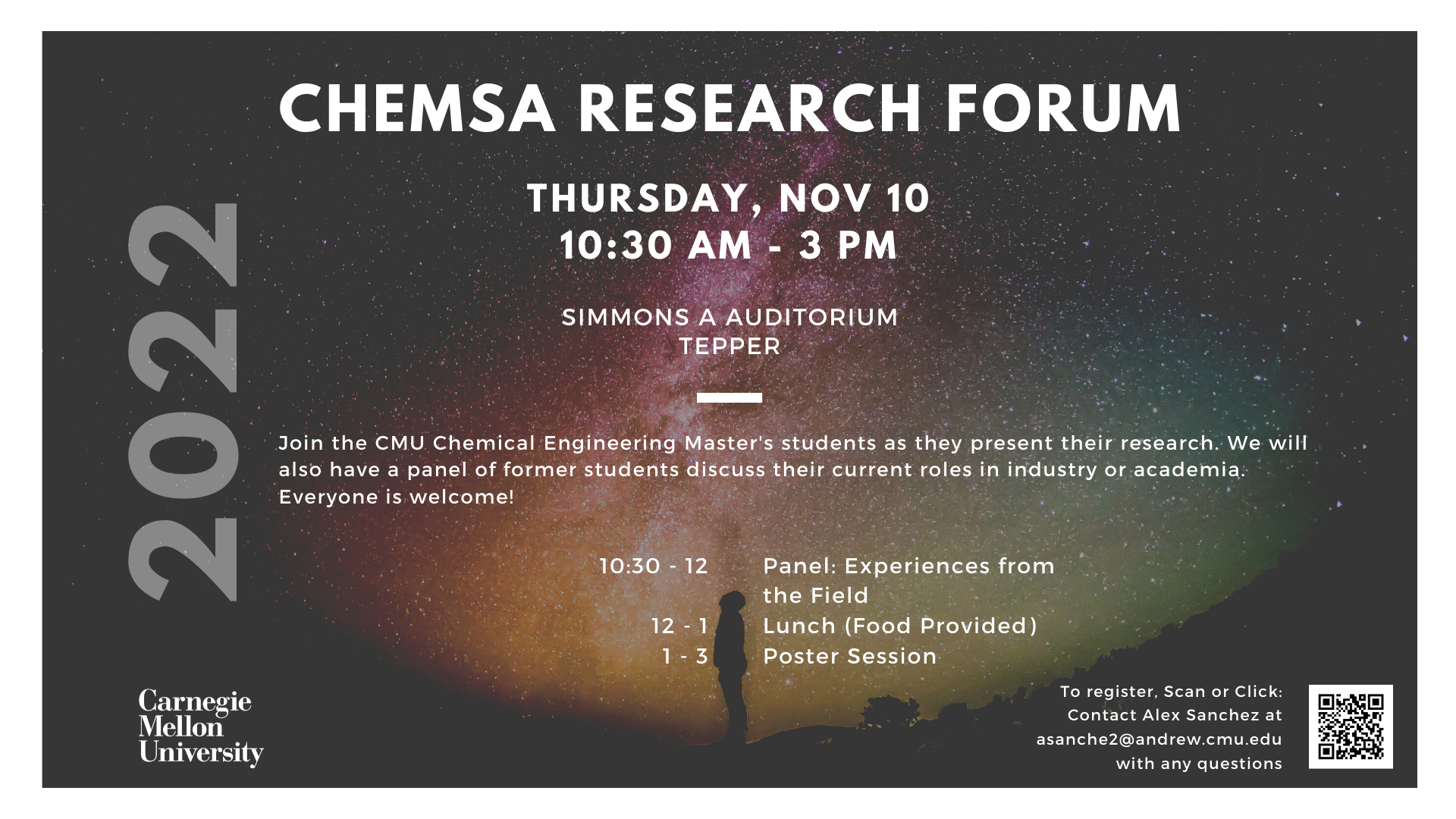 CHEMSA Research Forum poster - details in text below