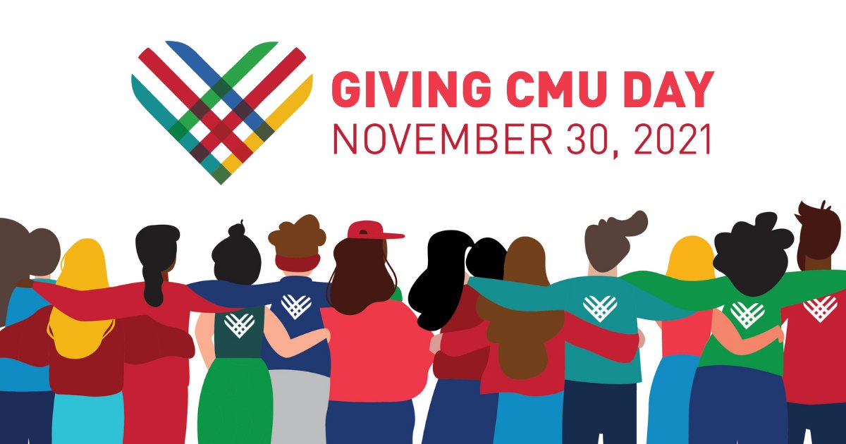 Giving CMU Day November 30 - Illustration of people with their arms around one another