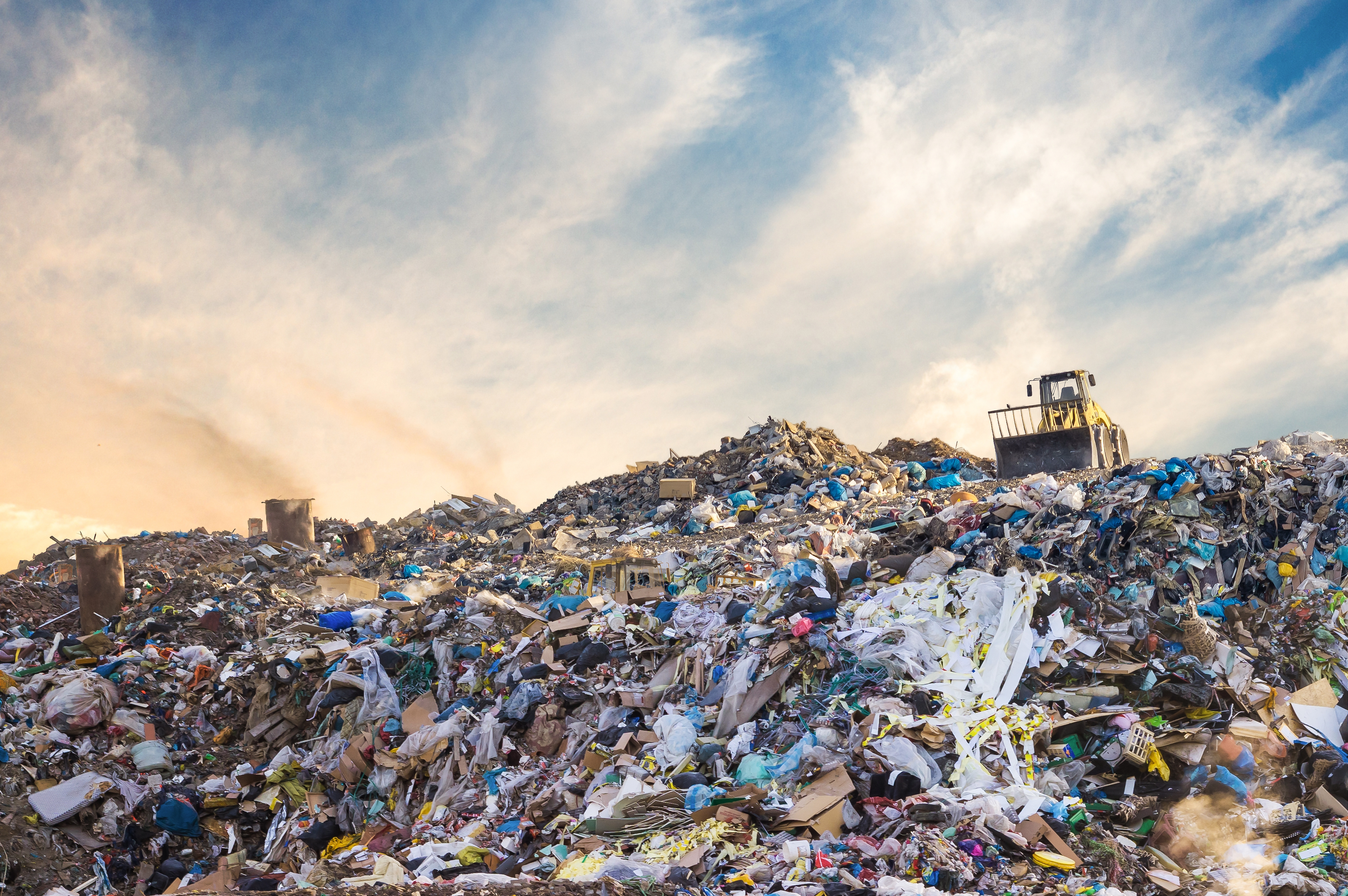 Stock image of a landfill