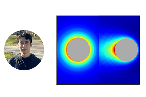 Richard Cobos; images of electrophoretic velocity of a spherical particle